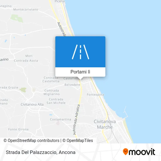 Mappa Strada Del Palazzaccio