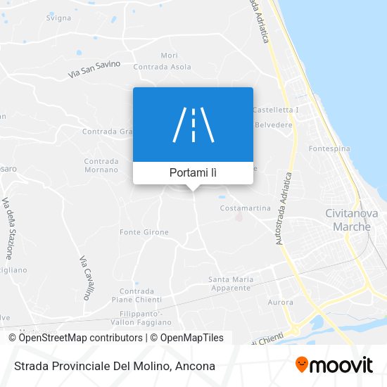 Mappa Strada Provinciale Del Molino