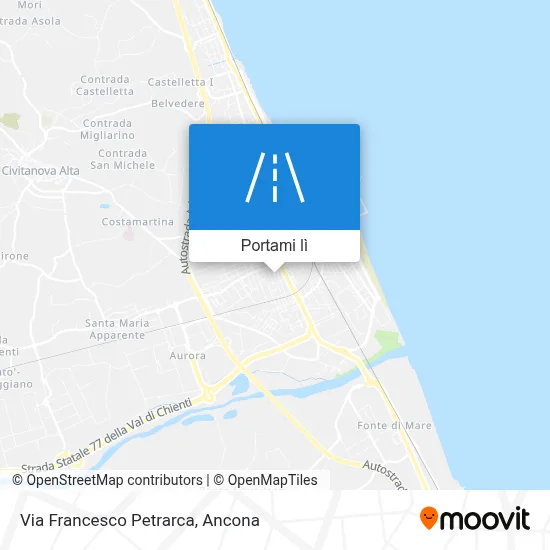 Mappa Via Francesco Petrarca