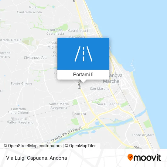 Mappa Via Luigi Capuana