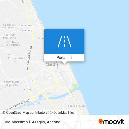 Mappa Via Massimo D'Azeglio