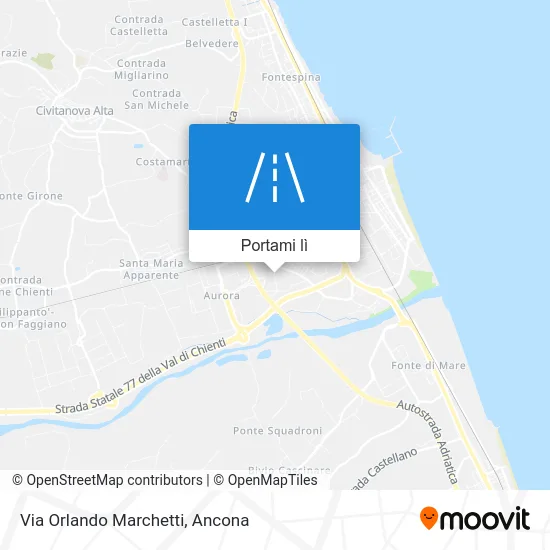 Mappa Via Orlando Marchetti