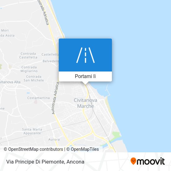 Mappa Via Principe Di Piemonte