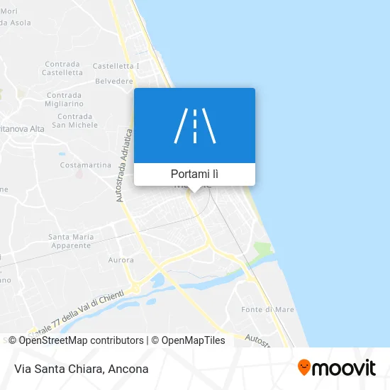 Mappa Via Santa Chiara