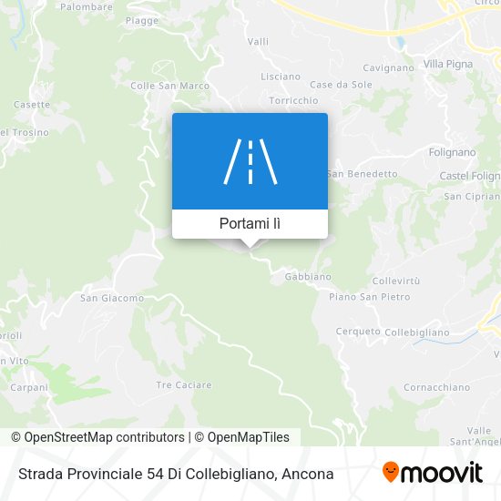 Mappa Strada Provinciale 54 Di Collebigliano