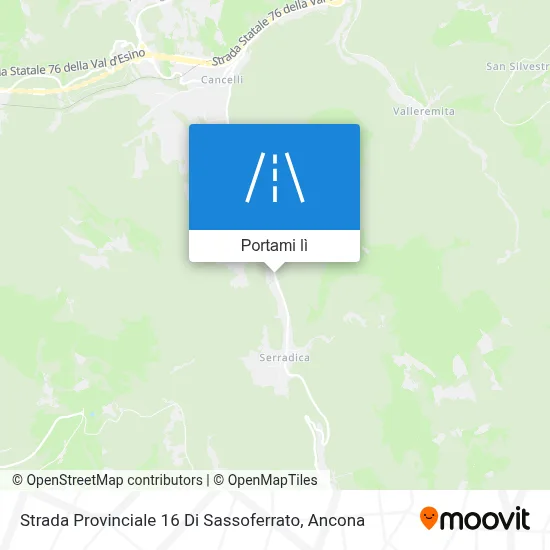 Mappa Strada Provinciale 16 Di Sassoferrato