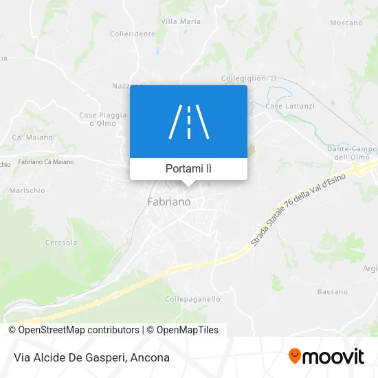 Mappa Via Alcide De Gasperi