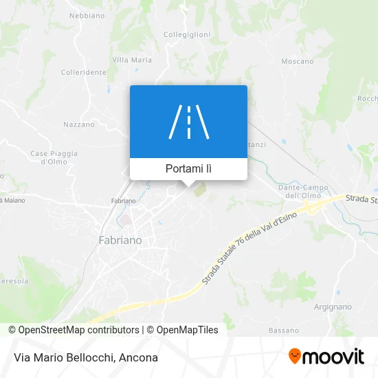 Mappa Via Mario Bellocchi