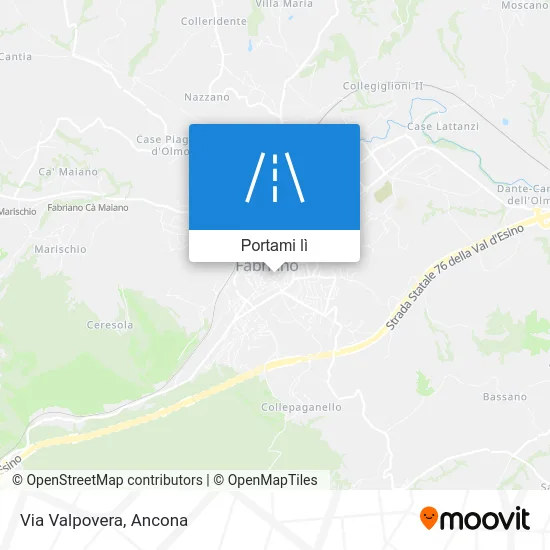 Mappa Via Valpovera