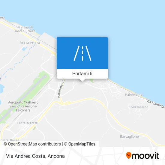 Mappa Via Andrea Costa