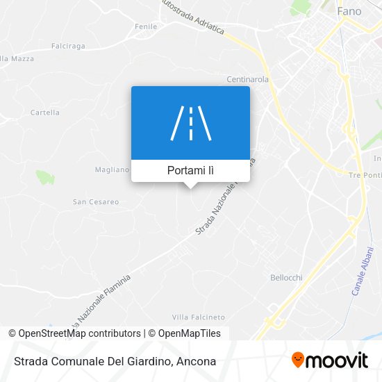 Mappa Strada Comunale Del Giardino