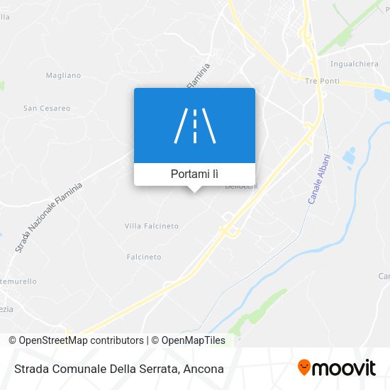 Mappa Strada Comunale Della Serrata