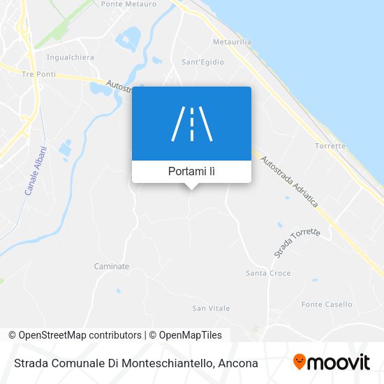 Mappa Strada Comunale Di Monteschiantello