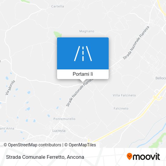 Mappa Strada Comunale Ferretto