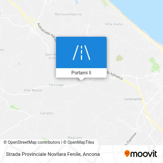 Mappa Strada Provinciale Novilara Fenile