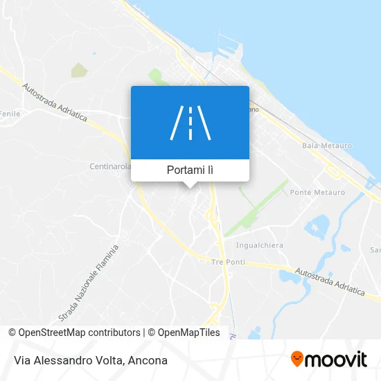 Mappa Via Alessandro Volta