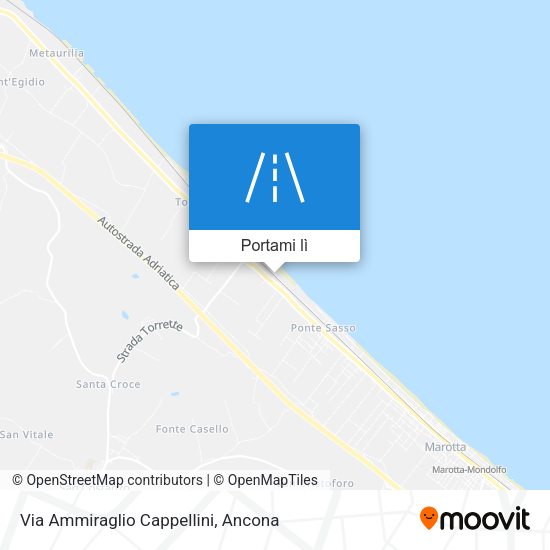 Mappa Via Ammiraglio Cappellini