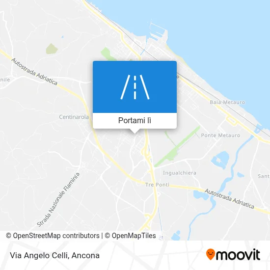 Mappa Via Angelo Celli