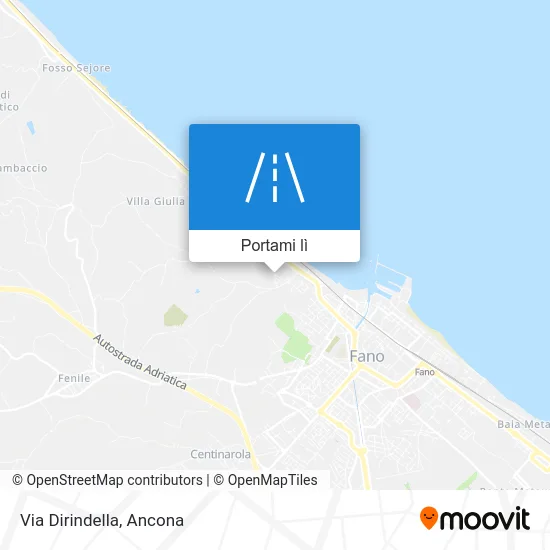 Mappa Via Dirindella