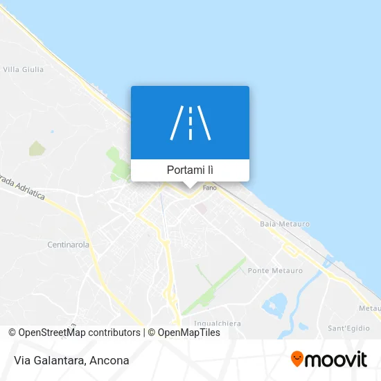 Mappa Via Galantara