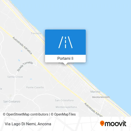 Mappa Via Lago Di Nemi