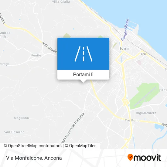 Mappa Via Monfalcone