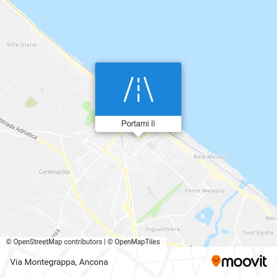 Mappa Via Montegrappa