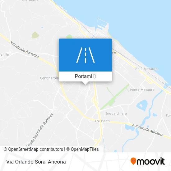 Mappa Via Orlando Sora