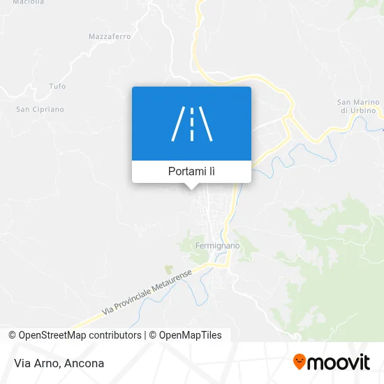 Mappa Via Arno