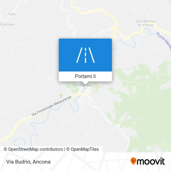 Mappa Via Budrio
