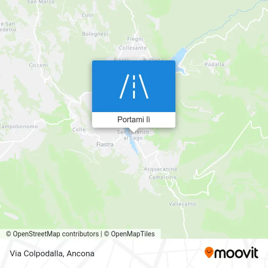 Mappa Via Colpodalla