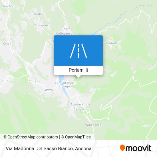 Mappa Via Madonna Del Sasso Bianco