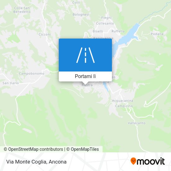 Mappa Via Monte Coglia