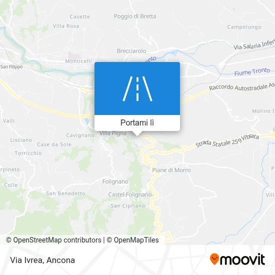 Mappa Via Ivrea