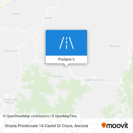 Mappa Strada Provinciale 14 Castel Di Croce