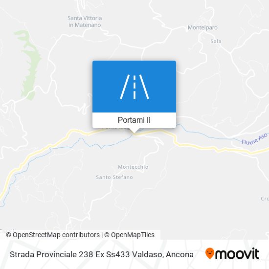 Mappa Strada Provinciale 238 Ex Ss433 Valdaso