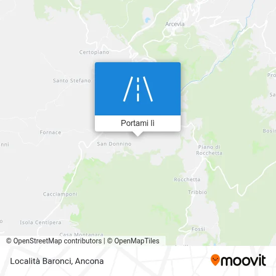 Mappa Località Baronci