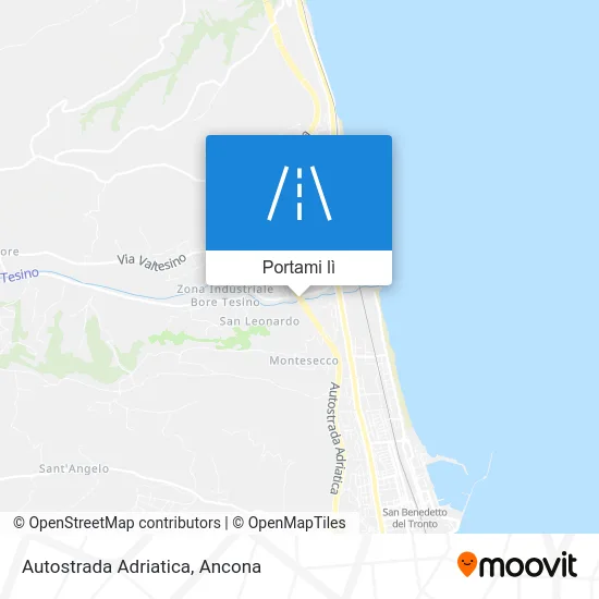 Mappa Autostrada Adriatica