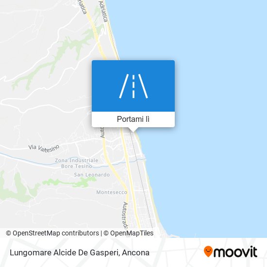 Mappa Lungomare Alcide De Gasperi