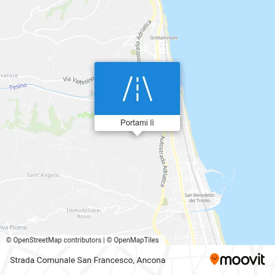 Mappa Strada Comunale San Francesco