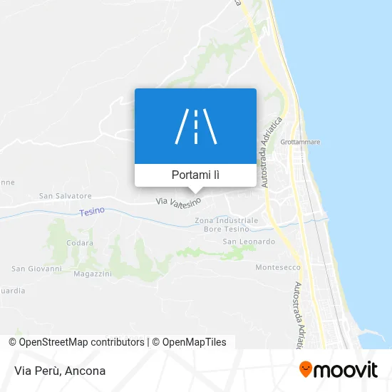 Mappa Via Perù