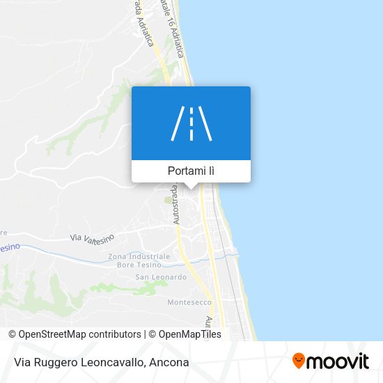 Mappa Via Ruggero Leoncavallo