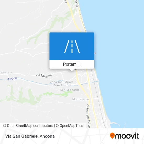 Mappa Via San Gabriele