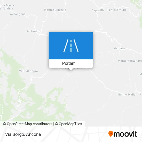 Mappa Via Borgo