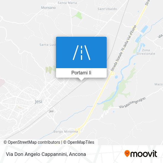 Mappa Via Don Angelo Cappannini