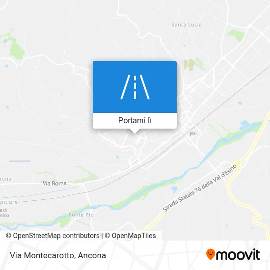 Mappa Via Montecarotto