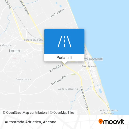 Mappa Autostrada Adriatica