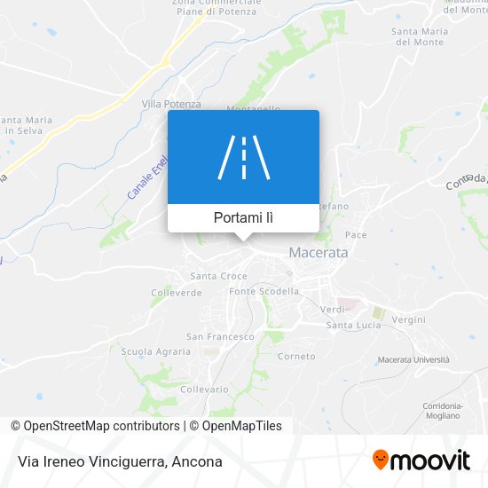Mappa Via Ireneo Vinciguerra