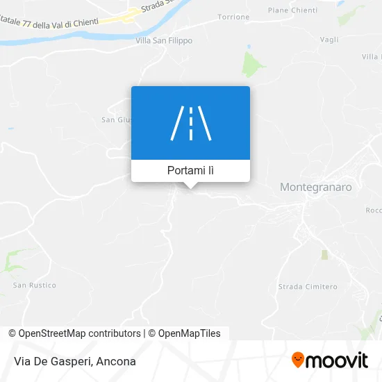 Mappa Via De Gasperi