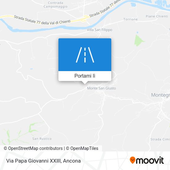 Mappa Via Papa Giovanni XXIII